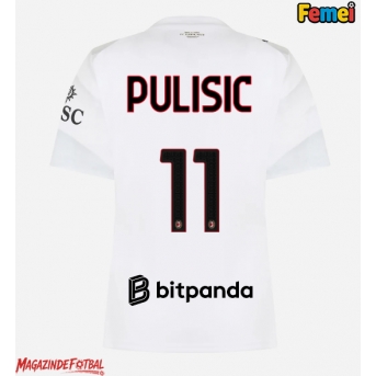 AC Milan Christian Pulisic #11 Tricou Fotbal Replică 2026-27 Femei Deplasare